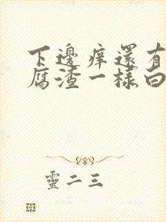 下边痒还有像豆腐渣一样白色封面