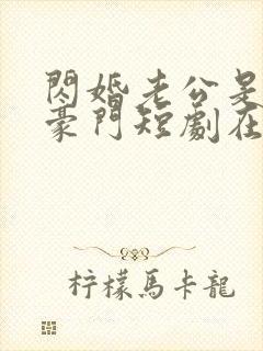 闪婚老公是超级豪门短剧在线全集免费