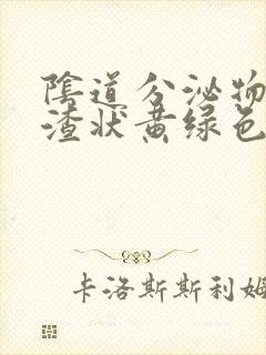 阴道分泌物豆腐渣状黄绿色