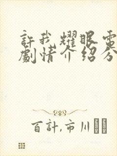 许我耀眼电视剧剧情介绍分集