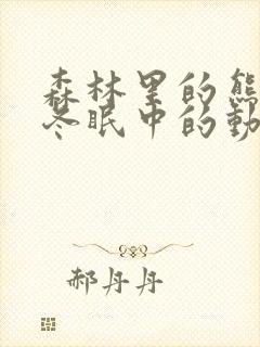 森林里的熊先生冬眠中的动漫