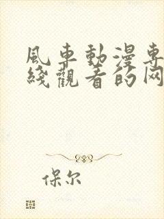 风车动漫专注在线观看的网站封面