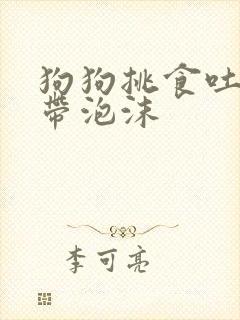 狗狗挑食吐黄水带泡沫