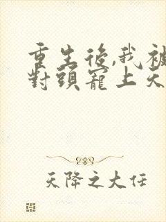 重生后,我被死对头宠上天