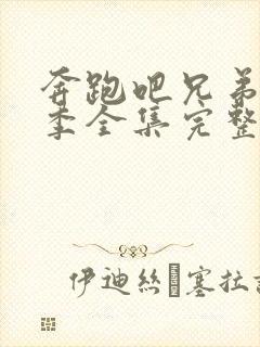 奔跑吧兄弟第1季全集完整版免费封面