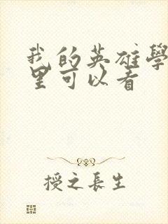 我的英雄学院哪里可以看