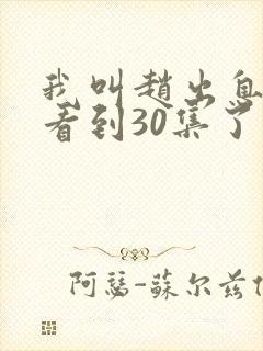 我叫赵出息可以看到30集了封面