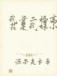 我爸二婚高冷校花是我妹小说免费阅读