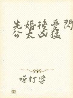 先婚后爱闪婚老公太凶猛