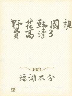 野花韩国视频免费高清3