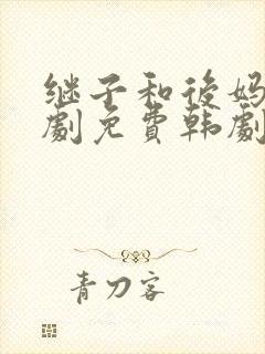 继子和后妈电视剧免费韩剧在线观看封面