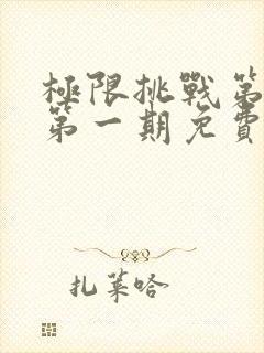 极限挑战第四季第一期免费观看