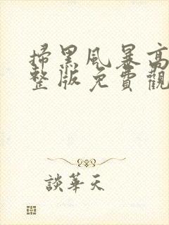 扫黑风暴高清完整版免费观看28集