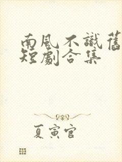 南风不识旧时人短剧合集封面