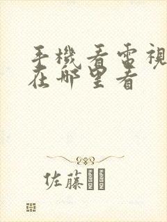 手机看电视直播在哪里看