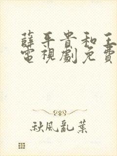 薛平贵和王宝钏电视剧免费观看全集