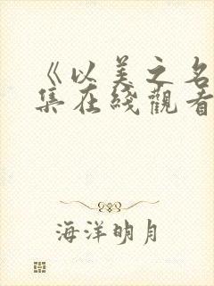 《以美之名》全集在线观看免费