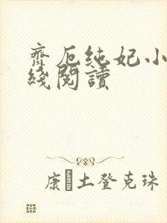 齐厄纯妃小说在线阅读封面