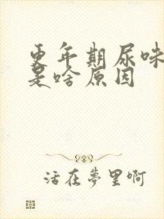 更年期尿味特大是啥原因