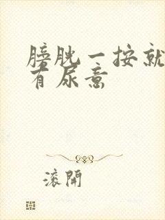 膀胱一按就感觉有尿意