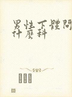 男性下体问题挂什么科