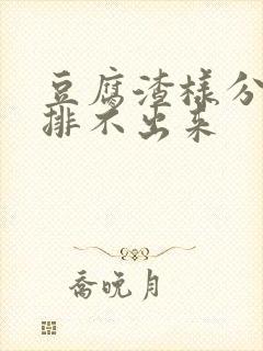 豆腐渣样分泌物排不出来封面