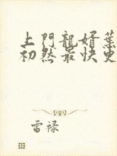 上门龙婿叶辰萧初然最快更新封面