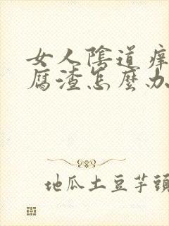 女人阴道痒有豆腐渣怎么办封面