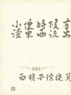 小便时候有豆腐渣东西流出来封面