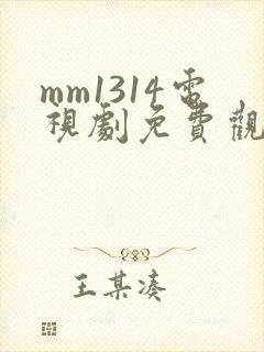 mm1314电视剧免费观看高清