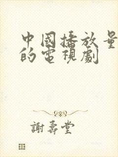 中国播放量最高的电视剧