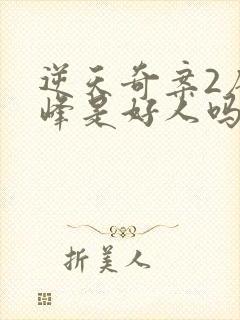 逆天奇案2唐冠峰是好人吗