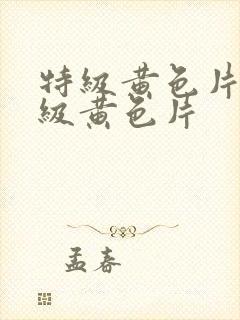 特级黄色片,一级黄色片