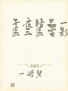 午夜精品一区二区三区电影在线观看