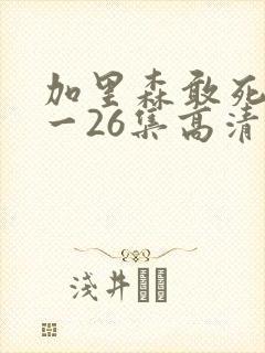 加里森敢死队1一26集高清免费版国语