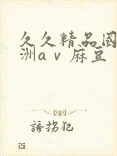 久久精品国产亚洲aⅴ麻豆