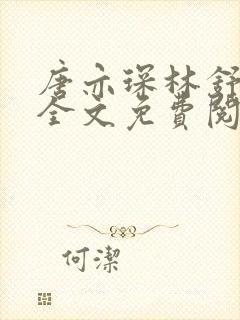 唐亦琛林舒小说全文免费阅读