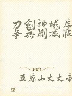 刀剑神域序列之争无删减版