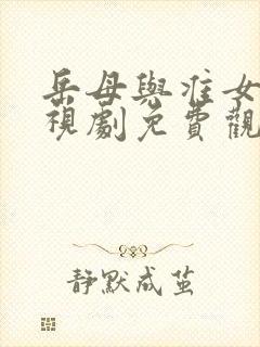 岳母与准女婿电视剧免费观看中文封面