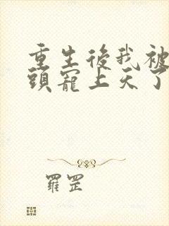 重生后我被死对头宠上天了在线听封面