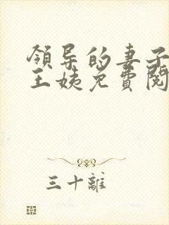 领导的妻子小说王姨免费阅读全文