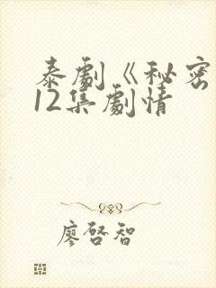 泰剧《秘密爱》12集剧情封面