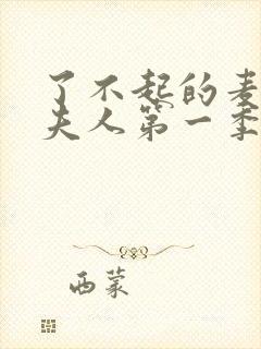 了不起的麦瑟尔夫人第一季无删减