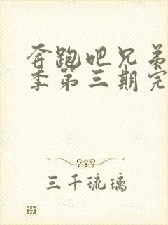 奔跑吧兄弟第五季第三期完整版免费观看