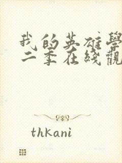 我的英雄学校第二季在线观看