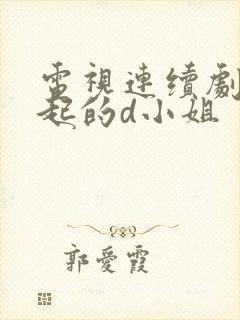 电视连续剧了不起的d小姐