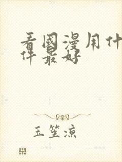 看国漫用什么软件最好