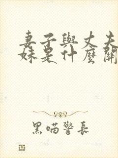 妻子与丈夫的姐妹是什么关系