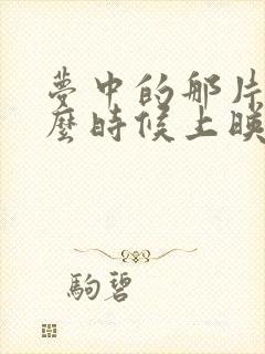 梦中的那片海什么时候上映播出