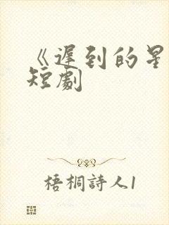 《迟到的星光》短剧封面